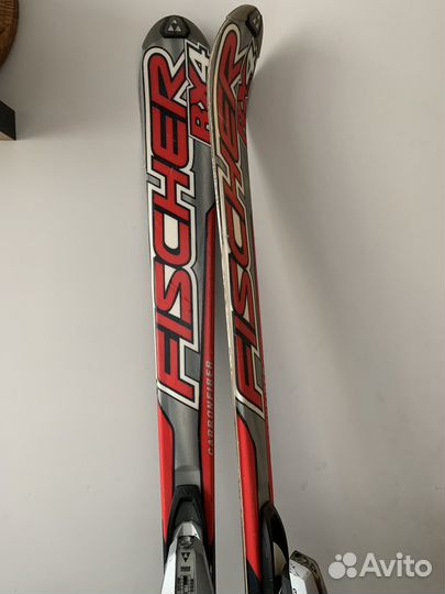 Горные лыжи fischer и палки rossignol