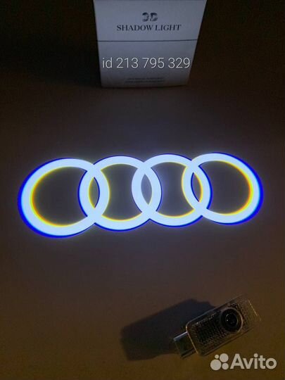 Лазерная проекция Audi