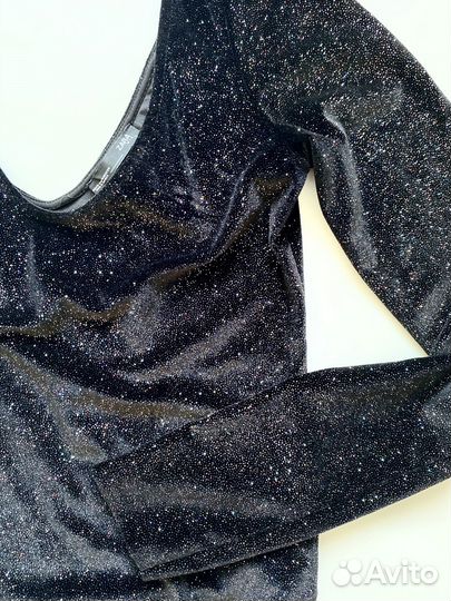 Бархатный боди zara