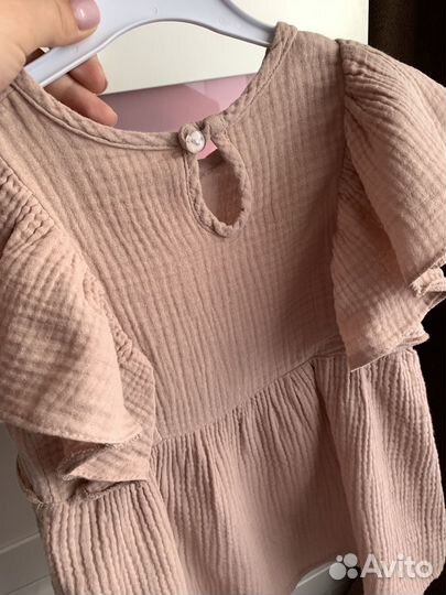 Муслиновый костюм для девочки 98-104