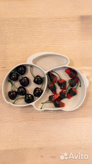 Силиконовая тарелка детская