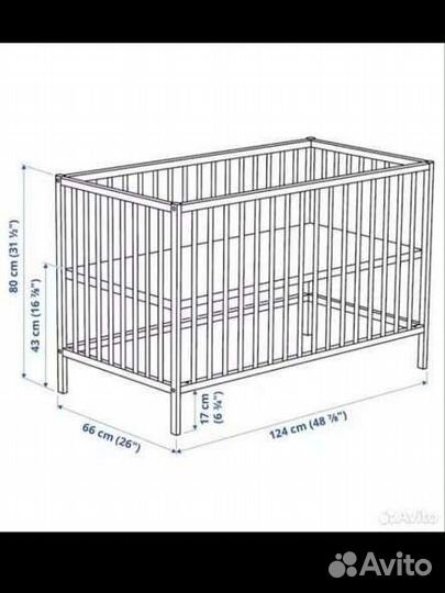 Детская кровать IKEA с 2 матрасами и одеялом