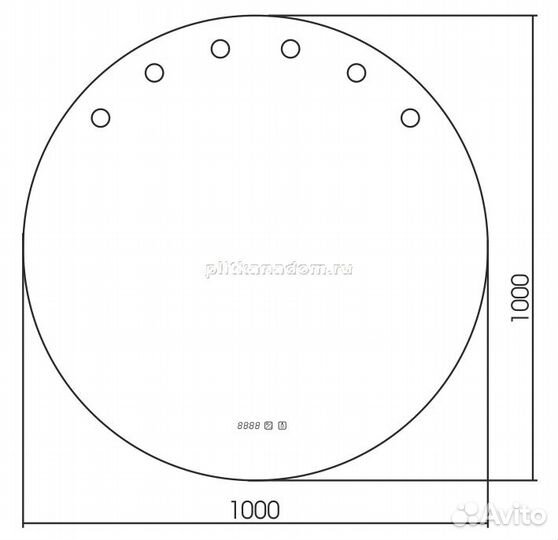 Silver Mirrors LED-00002514 Гримерное зеркало Nicole 1000 (сенсорный выключатель, смена цвета, 6 лам