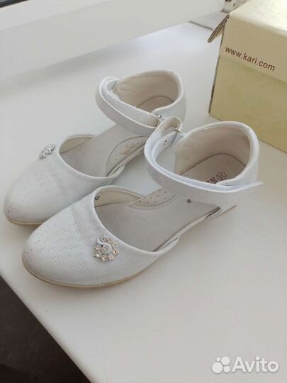 Туфли белые для девочки