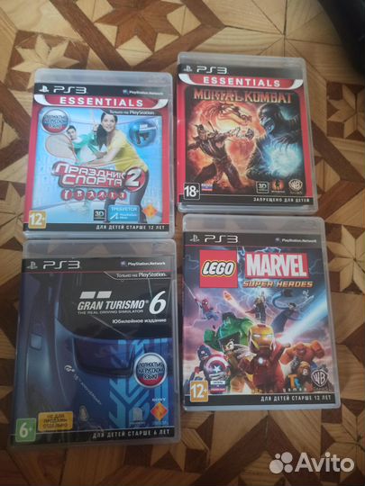 Ps3+4 игры+3 джойстика(2 обычных+1 для игры)