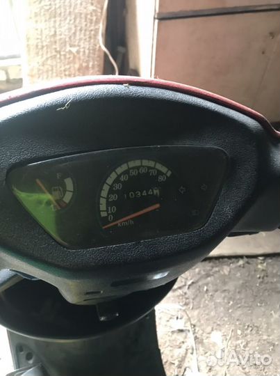 Скутер на ходу