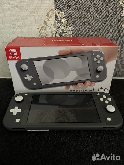 Прошитая Nintendo switch lite 64+32гб серая
