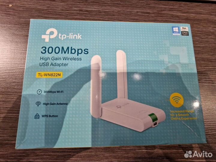 Wi-Fi адаптер TP-link TL-WN822N (300 Мбит/с)