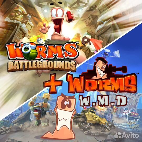 Worms Battlegrounds + Worms W.M.D PS4 PS5