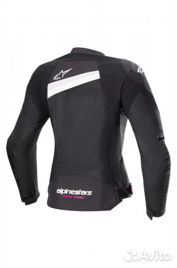 Motorradjacke Alpinestars Stella T-GP Plus R V4 Airflow Damen Schwarz-Wei Schwarz, Wei