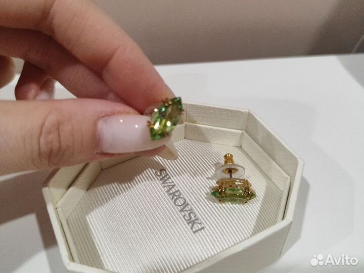 Серьги+кафф Swarovski