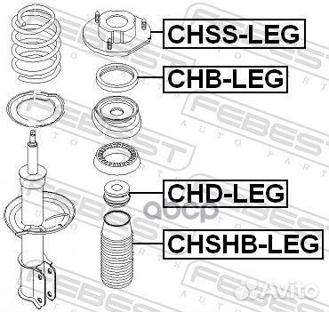 Подшипник опоры амортизатора chevrolet leganza