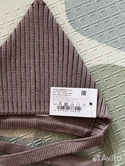 Чепчик шапочка для новорожденного