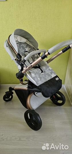 Коляска 2 в 1 эко кожа aulon