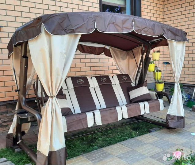 Садовые качели люкс