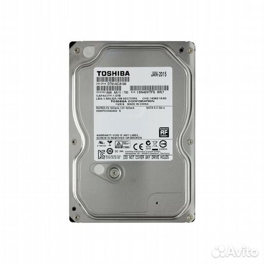 Жесткий диск Toshiba 1 тб DT01ACA100 SATA 6Gb/s
