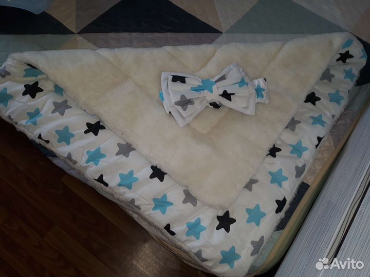 Конверт одеяло на выписку зима