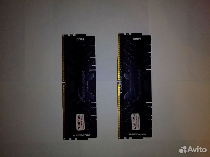 Оперативная память DDR4 Hyperx 2x8 3600 Mhz 16 Gb