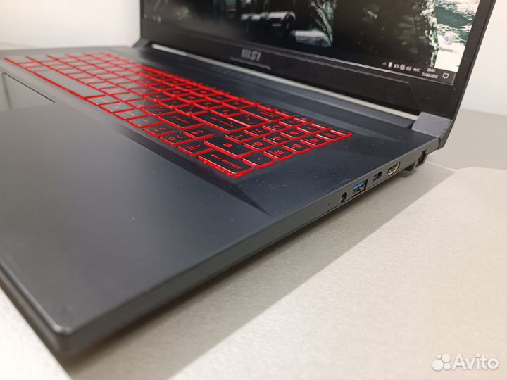Игровой ноутбук MSI katana i5 11gen/8/GTX1650/SSD
