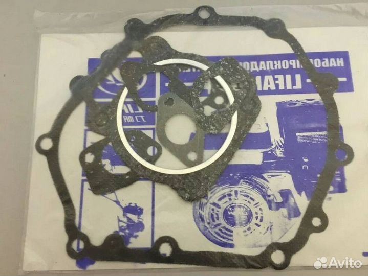 Набор прокладок двигателя Lifan182 обвальцов. (6шт