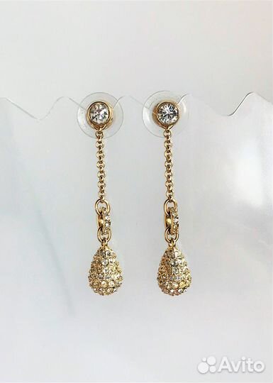 Серьги Swarovski Оригинал Пусеты Гвоздики Подвески