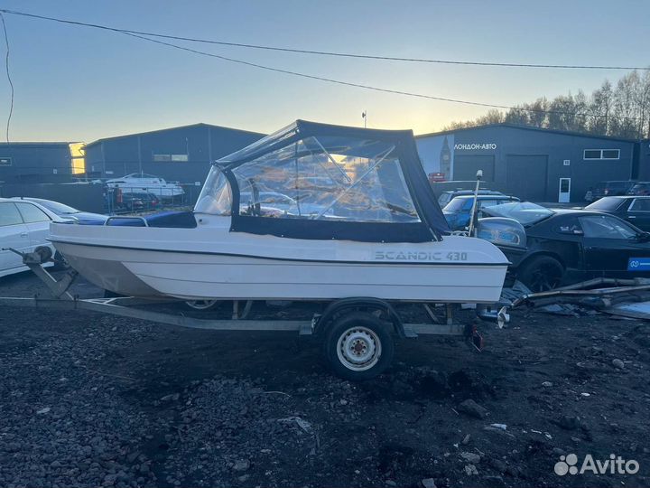 Катер scandic 430 +новый мотор 30лс и прицеп