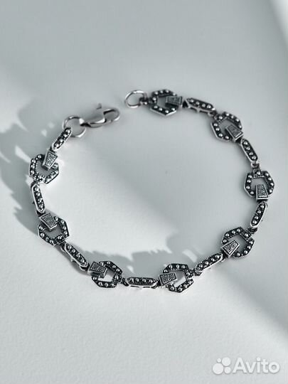 Серебряный браслет Брюс