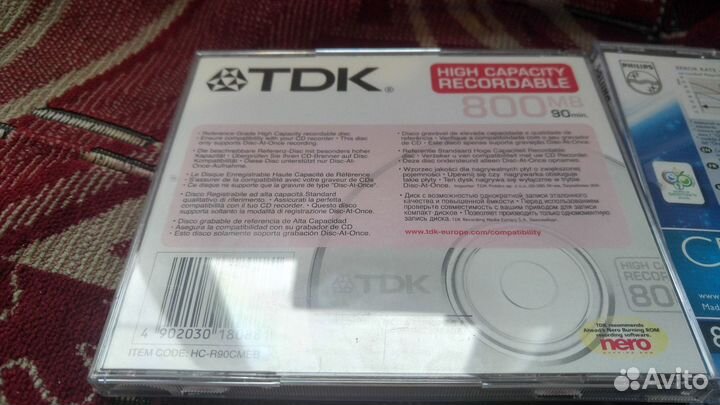 Диски CD-R - 800 Mb; 90 минут