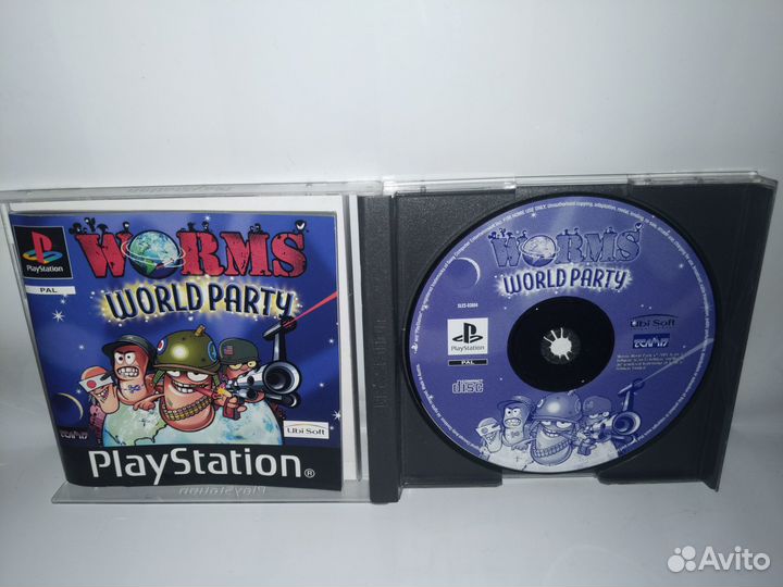 Worms World Party для PS1 (PAL) Лицензия