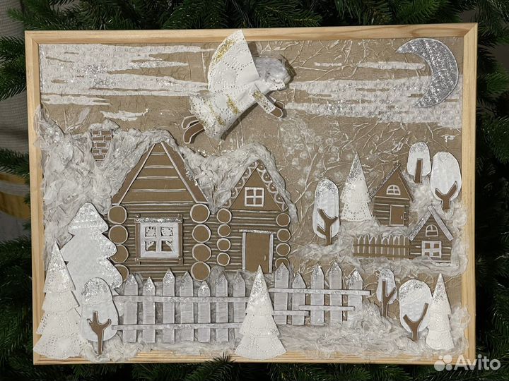 Новогодняя Рождественская поделка в школу или сад