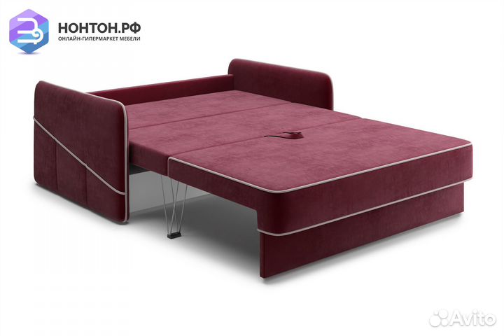 Диван еврокнижка Энерджи бордовый