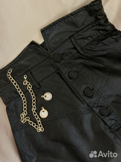 Кожаная юбка