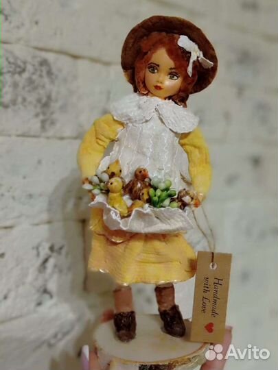 Ватная игрушка статуэтка пасхальная