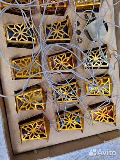 Гирлянда СССР золотой фонарик(N1)