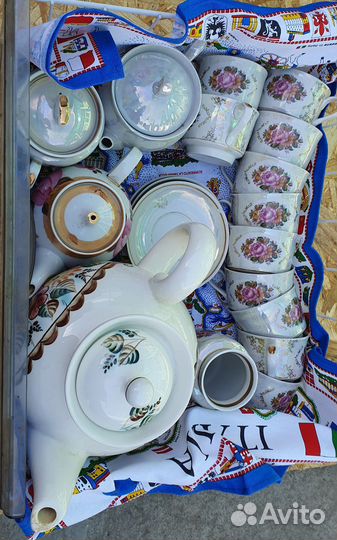 Чайник заварочный СССР + кружки