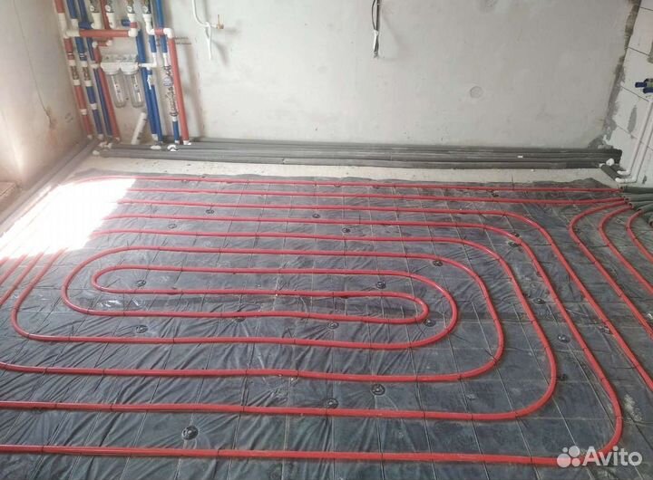 Водяной теплый пол, отопление