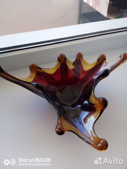 Ваза цветное стекло