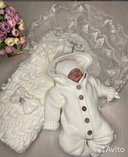 Конверт одеяло, комбинезон на выписку, новый