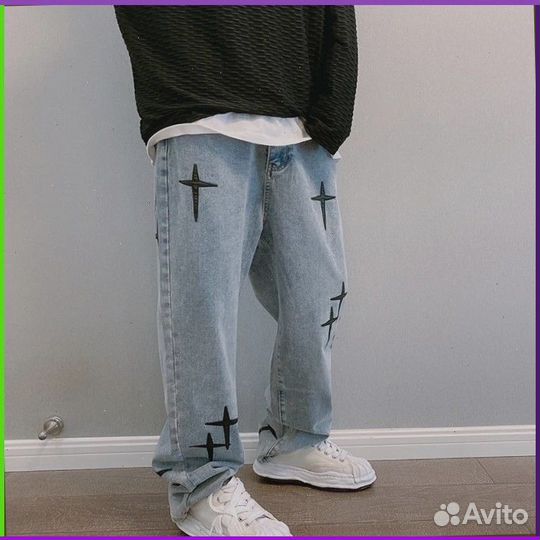 Штаны карго Y2K с крестами (Арт: 66266)