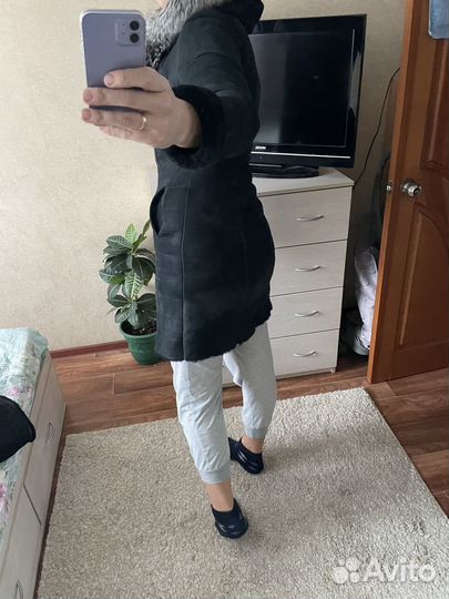 Женская кожаная дубленка