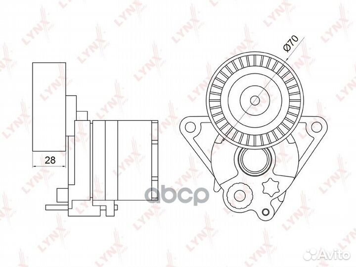 Натяжитель ремня в сборе MB Sprinter OM611/OM646