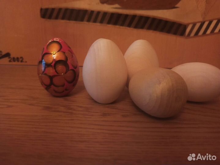 Деревянные яйца для росписи