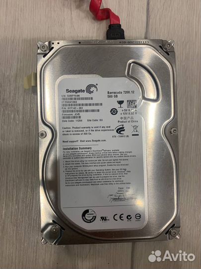 Жесткий диск seagate barracuda 500gb