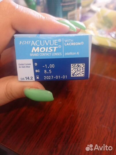 Линзы контактные acuvue moist