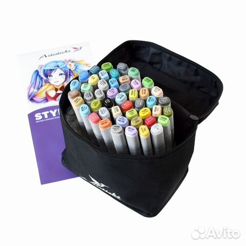 Спиртовые маркеры Artisticks style 48 шт в сумке