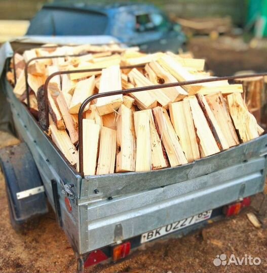 Дрова колотые сухие