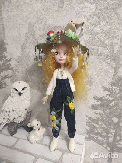 Кукла ооак Цветочная Ведьма