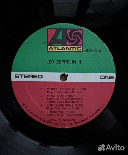 LED Zeppelin - LED Zeppelin II US 1 press monarch