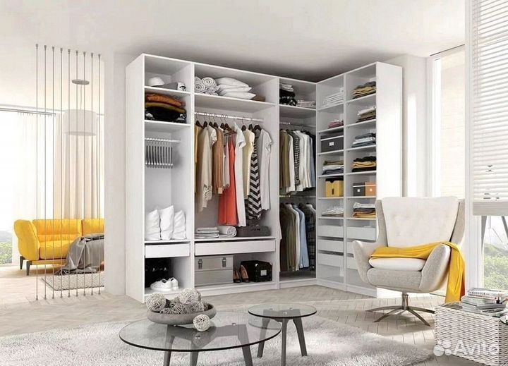 Гардеробная система хранения под ключ