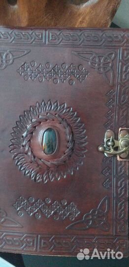 Блокнот 22,5х17см., кожа, из Гоа, ручная работа